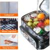 Lifewit Reusable Insulated Lunch Bag, Portable Cooler Freezable Soft Lunchbox Leakproof with Adjustable Shoulder Strap for Men Women Adult for Work Picnic or Travel, 9L 12 Can, Black(Flower)