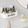 Lifewit Suction Cup Shower Caddy + Soap Dish, Removable 10.4″(26cm) Basket and Bar Soap Holder for Inside Shower, NO-Drilling Bathroom Kitchen Organizers and Storage Rack for Shampoo, Set of 1(3 Large Shower Caddy Set)