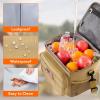 Lifewit Tactical Lunch Box for Men, Insulated Lunch Bag, 9L 12Can, Black(Brown)