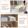 Lifewit Trapezoid Closet Storage Bins for Shelf, 6 Packs Non-woven Closet Organizer Baskets with Handles, Foldable Clothes Containers Boxes for Clothing, Book, Purse, 23L, Extra Large, Light Gray(Light Gray)