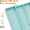 Lifewit Utensil Organizer for Kitchen Drawers, Expandable Cooking Utensil Tray, Adjustable Cutlery Silverware Flatware Holder, Plastic Spatula Tools Storage Divider, 13-22 x 15, Black(Turquoise)