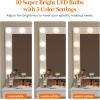 Lifewit Vanity with Mirror and Light,2 Power Outlets and 2 USB Ports, Adjustable Color/Brightness, Makeup Desk with 4 Drawers and Stool for Bedroom, Bathroom, Makeup Room, 74lbs Weight, White