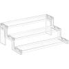 Lifewit 12 Inch Perfume Stand Organizer, 3 Tier Plastic Display Riser for Makeup, Skincare Vanity Storage, Cupcake, Figurine Holder, Bathroom, Bedroom, Room Decor, Clear, 1 Pack(Clear)