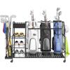 Lifewit Golf Bag Organizer, Golf Club Holder with Wheels, Shoe Racks for Golf Equipment Accessories, Storage for Garage, Basement, Shed(Large)