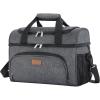 Lifewit Insulated Cooler Bag, 32/48 Can Large Leakproof Beach Cooler, Lightweight Portable Double Layer Soft-Sided Travel Ice Chest for Camping, Kayaking, Road Trips, Grocery Shopping(Dark Gray)