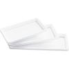 Lifewit Large Plastic Serving Tray Set for Party Supplies, 16/14/12 inch Platters for Serving Food, 3 PCS White Reusable Tray for Veggie, Snack, Fruit, Cookies, Dessert in Kitchen/Pantry Organization(6)