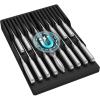 Lifewit Magnetic Drawer Knife Organizers Insert, Kitchen Plastic In Drawer Knife Block Slots, Steak Chefs Knives Holder Storage Sets for 16 Knives and 1 Sharpening Steel, Extra Large, Gray(Black)