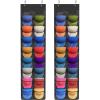 Lifewit Over The Door Hat Organizer for Baseball Caps, 24 Clear Deep Pockets Hat Rack Stand with 3 Hooks, Hanging Hat Storage, Cap Holder Hat Hanger for Protection and Display, 1 Pack(2)