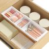 Lifewit Sliding Makeup Drawer Organizer Trays with Inserts, Extendable Hanging Desk Drawer Divider, Fits 13-20″ Deep Drawers, 1.8″ High Plastic Organizer Tray for Vanity, Office, Kitchen, White(White)