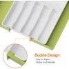 Lifewit Silverware Drawer Organizer, Expandable Utensil Tray for Kitchen, BPA Free Flatware and Cutlery Holder, Adjustable Plastic Storage for Spoons Forks Knives, 33 -57 x 42cm, Black and Gray(Green&White)