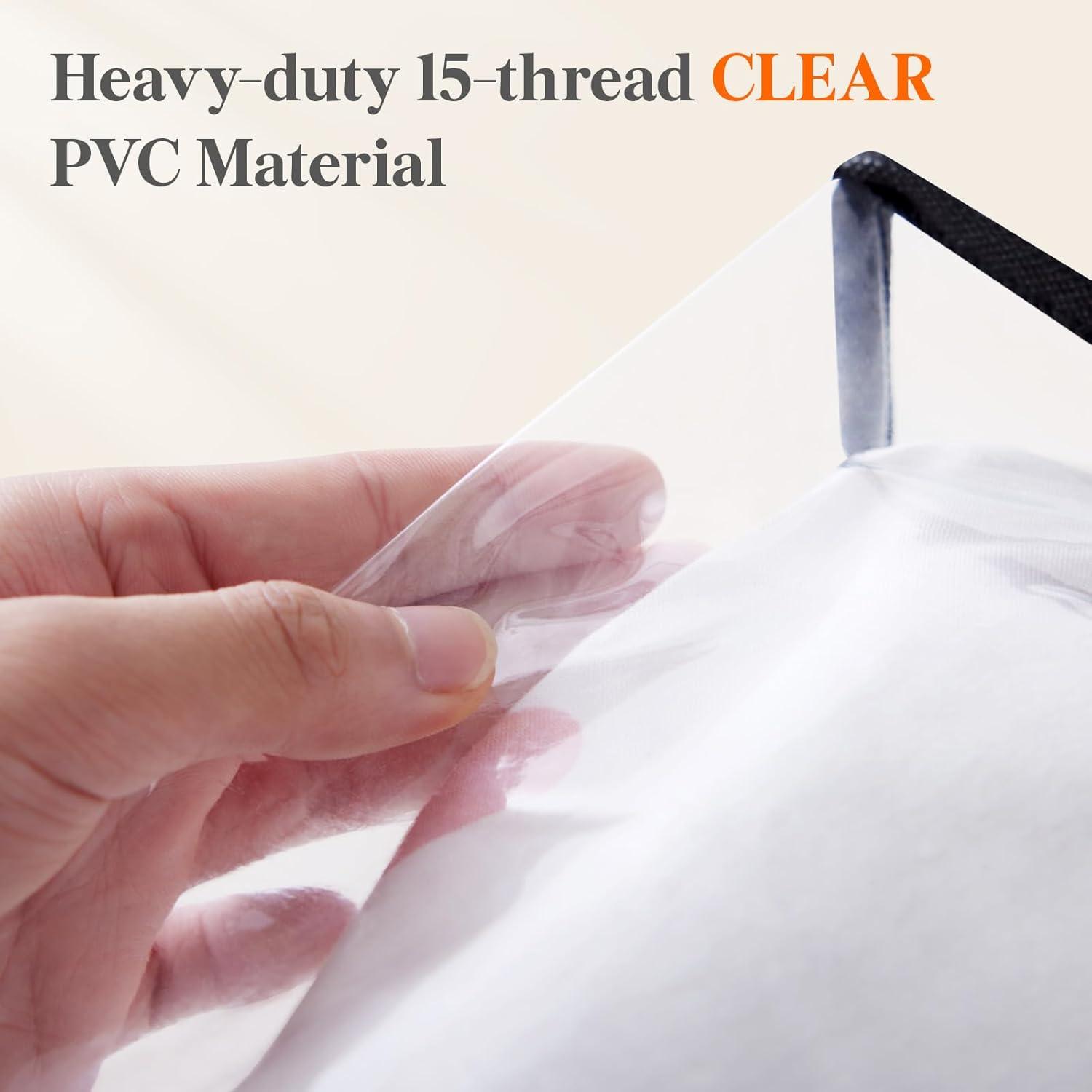 image:imageLifewit 4 Pack Clear Clothes Storage Bags 40L Plastic Blanket Storage Bag Vinyl Foldable Moving Bags with Zipper Closet Organizers and Storage Containers for Bedding Duvet Comforter6