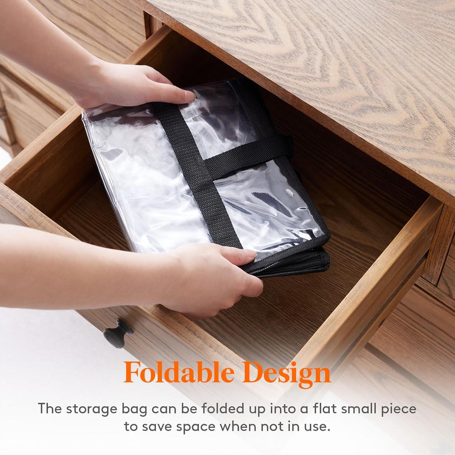 image:imageLifewit 4 Pack Clear Clothes Storage Bags 40L Plastic Blanket Storage Bag Vinyl Foldable Moving Bags with Zipper Closet Organizers and Storage Containers for Bedding Duvet Comforter12