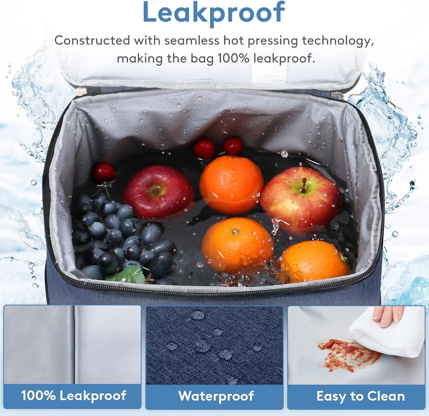 image:imageLifewit Cooler Bag Collapsible and Insulated Large Lunch Bag Leakproof Soft Cooler Portable for CampingBBQFamily Outdoor ActivitiesDark Blue