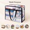 Lifewit 4 Pack Clear Clothes Storage Bags, 40L Plastic Blanket Storage Bag, Vinyl Foldable Moving Bags with Zipper, Closet Organizers and Storage Containers for Bedding, Duvet, Comforter(4)