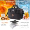 Lifewit Cooler Bag Collapsible and Insulated Large Lunch Bag Leakproof Soft Cooler Portable for Camping/BBQ/Family Outdoor Activities(Black)