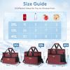 Lifewit Cooler Bag Collapsible and Insulated Large Lunch Bag Leakproof Soft Cooler Portable for Camping/BBQ/Family Outdoor Activities(Burgendy)