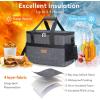 Lifewit Cooler Bag Collapsible and Insulated Large Lunch Bag Leakproof Soft Cooler Portable for Camping/BBQ/Family Outdoor Activities(Dark Gray)