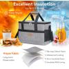 Lifewit Cooler Bag Collapsible and Insulated Large Lunch Bag Leakproof Soft Cooler Portable for Camping/BBQ/Family Outdoor Activities(Gray)