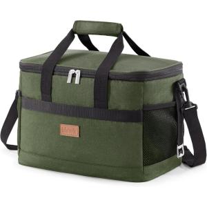 Lifewit Cooler Bag Collapsible and Insulated Large Lunch Bag Leakproof Soft Cooler Portable for Camping/BBQ/Family Outdoor Activities(Green)
