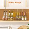 Lifewit Plastic 2 Pack 3-Tier Spice Rack, Clear Spice Organization for Cabinet, Counter, Organizer Shelf for Condiment, Seasoning, Syrup, Liquor, Medicine and Perfume for Kitchen, Pantry, Bar, Bath(Clear)