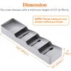 Lifewit Small Flatware Drawer Organizer, Compact Narrow Silverware Tray for Kitchen Drawers, Plastic Cutlery Holder for Spoons, Forks, Knives – Fits Small & Slim Kitchen Drawers, Gray(1)