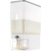 Lifewit Rice Dispenser 25 Lbs(11.3kg), Rice Storage Container Sealed Moisture Proof with Measuring Cup for Kitchen Pantry Household, BPA-Free, 1 Pack Grey(Clear)