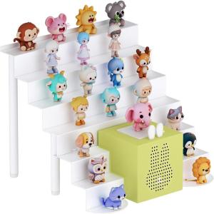 Lifewit Ladder Magnetic Display Shelf Compatible with Tonie Figures, 6 Tiers Metal Shelves for Figures Storage Organizer, Home Office Study