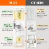 Lifewit 2 Gallon Drink Dispenser for Parties 2 Pcs, Large Plastic Beverage Container for Juice/Tea/Soda with Stand & Ice Core, Clear Lemonade Dispenser with Spigot, BPA Free Water Pitcher for Hosting(2)