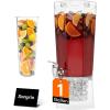 Lifewit 1 Gallon Drink Dispenser for Parties, Plastic Beverage Container for Juice/Tea/Soda with Stand & Ice Core, Clear Lemonade Dispenser with Spigot, BPA Free Water Pitcher with Spout for Fridge(1)