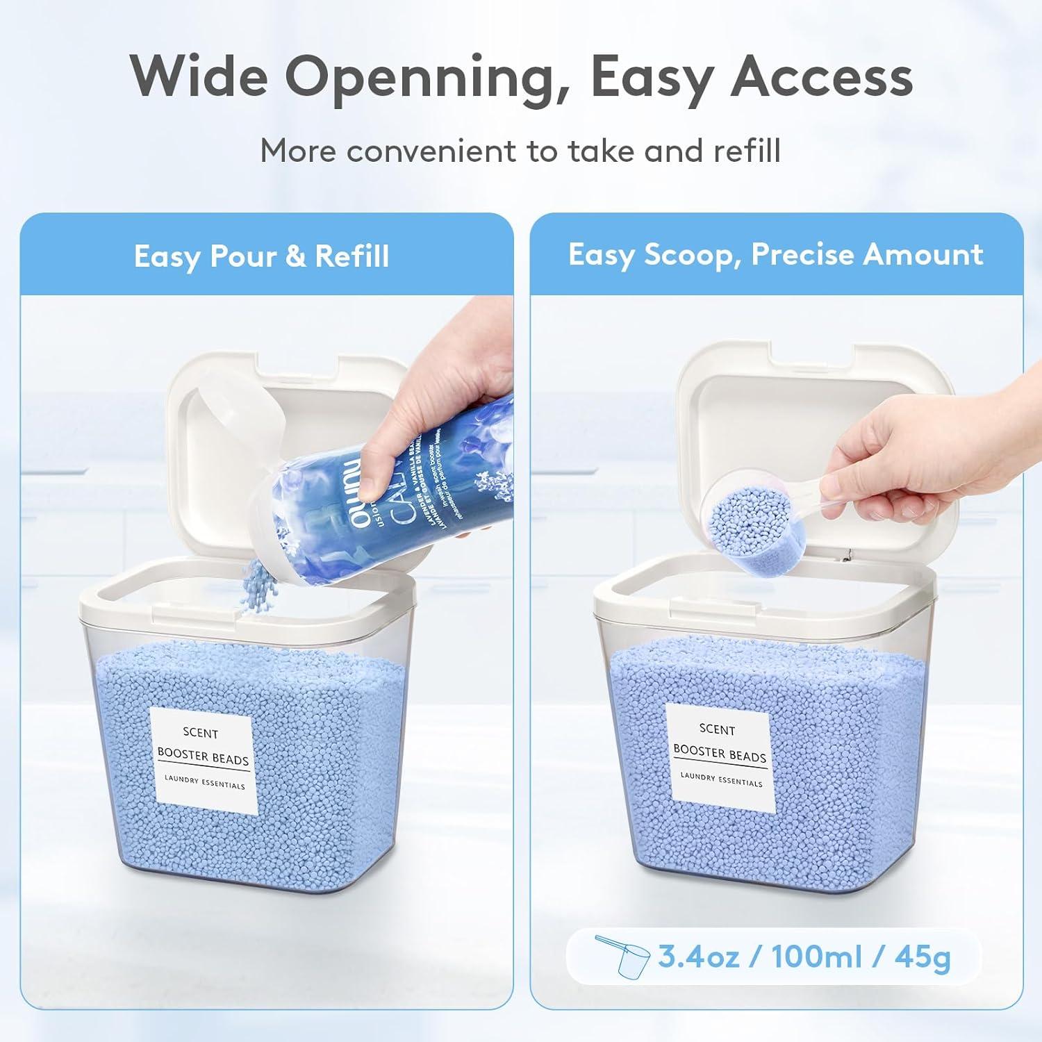 image:imageLifewit Laundry Pods Container with Popup Lid Laundry Room Organization Dryer Sheet Holder for Washing Powder Scent Booster Beads 2700 ml072gal4 Pcs4