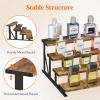 Lifewit Cologne Organizer for Men, Wooden Perfume Stand, Display Riser for Fragrance, Aftershave, Skincare Makeup for Vanity, Bedroom, Bathroom Storage, Rustic Brown, 35 cm/13.9″, 1 Pcs(Rustic Brown)