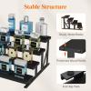 Lifewit Cologne Organizer for Men, Wooden Perfume Stand, Display Riser for Fragrance, Aftershave, Skincare Makeup for Vanity, Bedroom, Bathroom Storage, Rustic Brown, 35 cm/13.9″, 1 Pcs(Black)