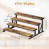 Lifewit Cologne Organizer for Men, Wooden Perfume Stand, Display Riser for Fragrance, Aftershave, Skincare Makeup for Vanity, Bedroom, Bathroom Storage, Rustic Brown, 35 cm/13.9″, 1 Pcs(Rustic Brown)