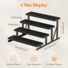 Lifewit Cologne Organizer for Men, Wooden Perfume Stand, Display Riser for Fragrance, Aftershave, Skincare Makeup for Vanity, Bedroom, Bathroom Storage, Rustic Brown, 35 cm/13.9″, 1 Pcs(Black)