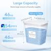 Lifewit Laundry Pods Container with Pop-up Lid, Laundry Room Organization, Dryer Sheet Holder for Washing Powder Scent Booster Beads, 2700 ml/0.72gal,4 Pcs(2)