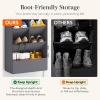 Lifewit 6 Tier Over the Door Shoe Organizer with 11 Large Deep Pockets, Fabric Hanging Shoes Shelf for Closet, Dorm Storage, Fit Up to 12 Pair Shoe Rack Holder for Sneakers, Boots, Gray(Gray)