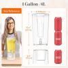 Lifewit 1.6 Gallon Drink Dispenser for Parties 2 Pcs, Large Plastic Beverage Container for Juice/Tea/Soda with Stand & Ice Core, Clear Lemonade Dispenser with Spigot, BPA Free Water Pitcher for Fridge(1)