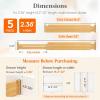 Lifewit 2.36″ High 5 Pack Bamboo Drawer Dividers, 14.2-22″ Expandable Kitchen Drawer Dividers, Adjustable Drawer Dividers for Clothes, Drawer Separators for Dresser, Kitchen, Bedroom, Bathroom