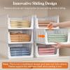 Lifewit 6 Pack Stackable Closet Organizers and Storage Basket for Clothes, Plastic Sweater Storage Bins for Wardrobe, Multifunctional Pants Organizer for RV, Pantry, Kitchen, Dorm, 32 cm/12.6 inch(L)(20)