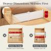 Lifewit 6″ Tall 5 Pack Drawer Dividers, 30-47cm/11.5-18.5″ Expandable Drawer Divider for Clothes, Adjustable Dresser Drawer Organizers, Drawers Separators for Dresser/Bathroom/Closet/Kitchen White(12)
