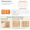 Lifewit 6″ Tall 5 Pack Drawer Dividers, 30-47cm/11.5-18.5″ Expandable Drawer Divider for Clothes, Adjustable Dresser Drawer Organizers, Drawers Separators for Dresser/Bathroom/Closet/Kitchen White(12)