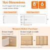Lifewit 6″ Tall 5 Pack Drawer Dividers, 30-47cm/11.5-18.5″ Expandable Drawer Divider for Clothes, Adjustable Dresser Drawer Organizers, Drawers Separators for Dresser/Bathroom/Closet/Kitchen White(6)