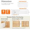 Lifewit 6″ Tall 5 Pack Drawer Dividers, 30-47cm/11.5-18.5″ Expandable Drawer Divider for Clothes, Adjustable Dresser Drawer Organizers, Drawers Separators for Dresser/Bathroom/Closet/Kitchen White(9)