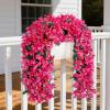 Lifewit Artificial Bougainvillea Flowers, 2 PCS Plastic Long Trailing Vines Fake Flowers for Outdoor Indoor Garden Porch Patio Balcony Decor, UV Resistant, Hot Pink(Hot Pink)