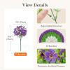 Lifewit Artificial Flowers for Outdoors, 24 Bundles Plastic Fake Flowers Daisy for Home Garden Decor, Faux Plants for Spring Summer Porch, Window Box, Vase Decoration(6 Mix Color)(Purple)