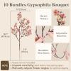 Lifewit Baby’s Breath Artificial Flowers, 10 Bundles Silk Gypsophila Faux Floral Stems for Wedding Bouquets, Home Decor, Centerpieces, DIY Arrangements, Farmhouse & Party Decorations (Beige Brown)(Beige Brown)