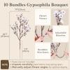 Lifewit Baby’s Breath Artificial Flowers, 10 Bundles Silk Gypsophila Faux Floral Stems for Wedding Bouquets, Home Decor, Centerpieces, DIY Arrangements, Farmhouse & Party Decorations (Beige Brown)(White)