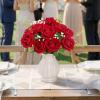 Lifewit Classic Red Artificial Roses Flowers, Faux Long Stem Silk Roses Bulky for DIY Wedding Bouquets Decoration, Centerpieces Arrangements, Velentine,12 Pcs(Red)