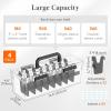 Lifewit Trading Card Storage, Index Card Holder, Reinforced Latch Box with 8 Adjustable Dividers, Writable Labels, Stackable Case Fit for MTG Sports Cards up to 900 Unsleeve(180 with Toploader), 2 PCS(4)