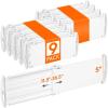 Lifewit 6″ Tall 5 Pack Drawer Dividers, 30-47cm/11.5-18.5″ Expandable Drawer Divider for Clothes, Adjustable Dresser Drawer Organizers, Drawers Separators for Dresser/Bathroom/Closet/Kitchen White(9)